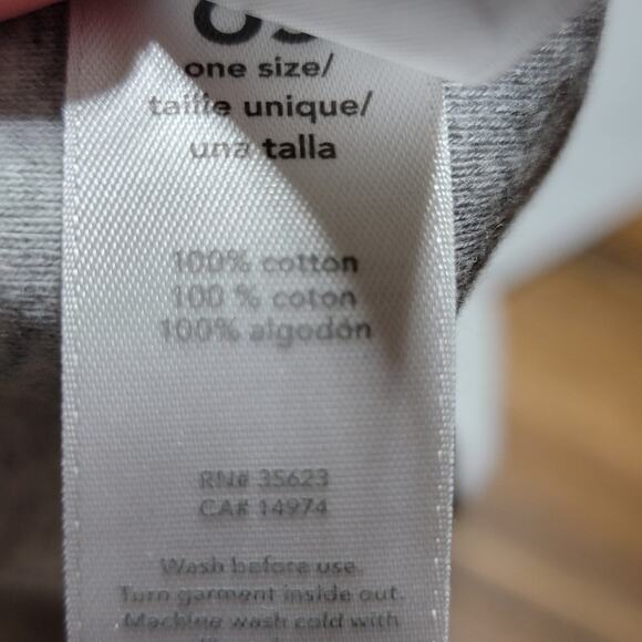 Carter's Infant Grey Receiving Blanket w/ Mustaches - OS 31" X 37" - Picture 5 of 5